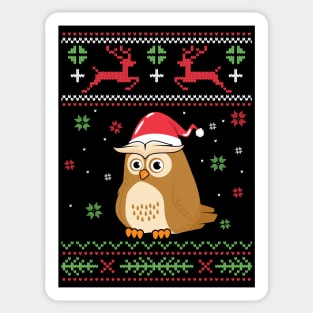 Merry owlmas Sticker